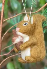 Women of the Cloud Forest Red Squirrel Felt Ornament