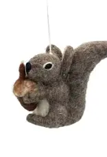 Women of the Cloud Forest Gray Squirrel Felt Ornament