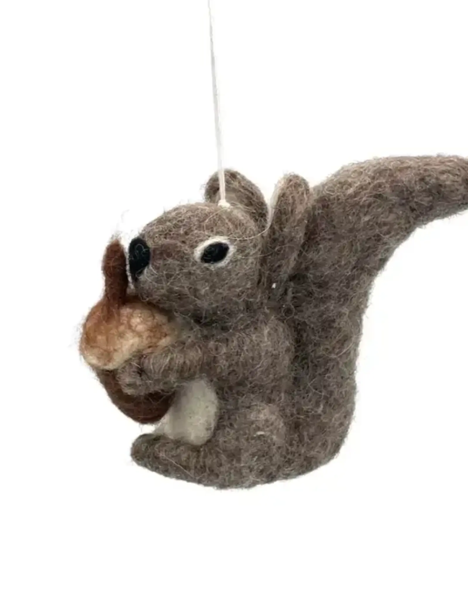 Women of the Cloud Forest Gray Squirrel Felt Ornament