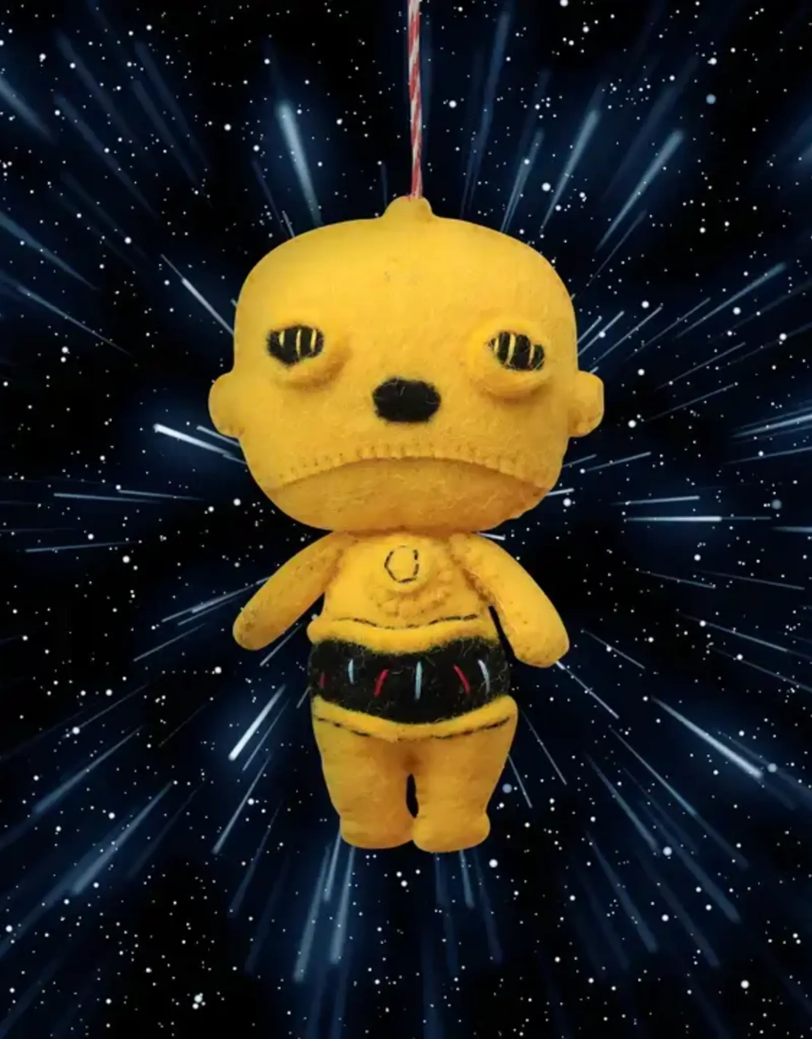 Mr. Ellie Pooh Felt Ornament Brass Bot