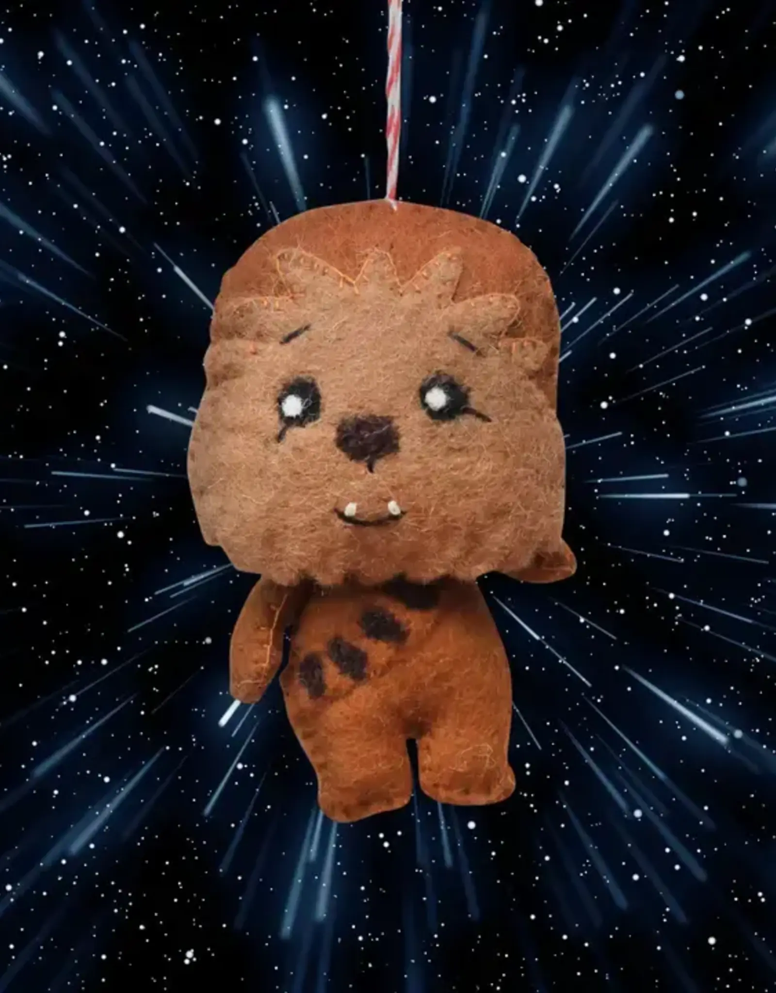 Mr. Ellie Pooh Felt Ornament Wookie Warrior