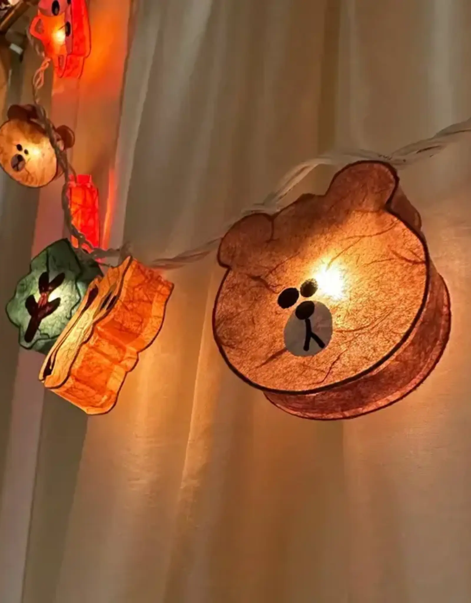 Mr. Ellie Pooh Plug-in String Lights Forest