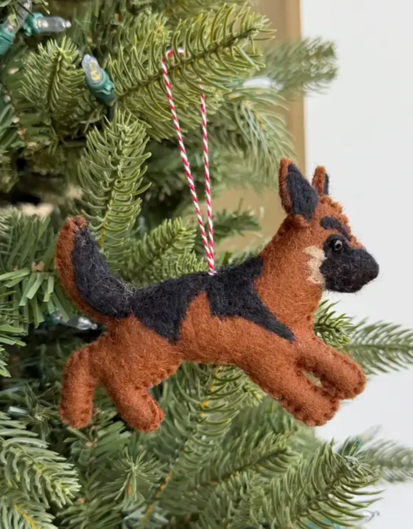 Ornaments 4 Orphans German Shepherd Felt Ornament