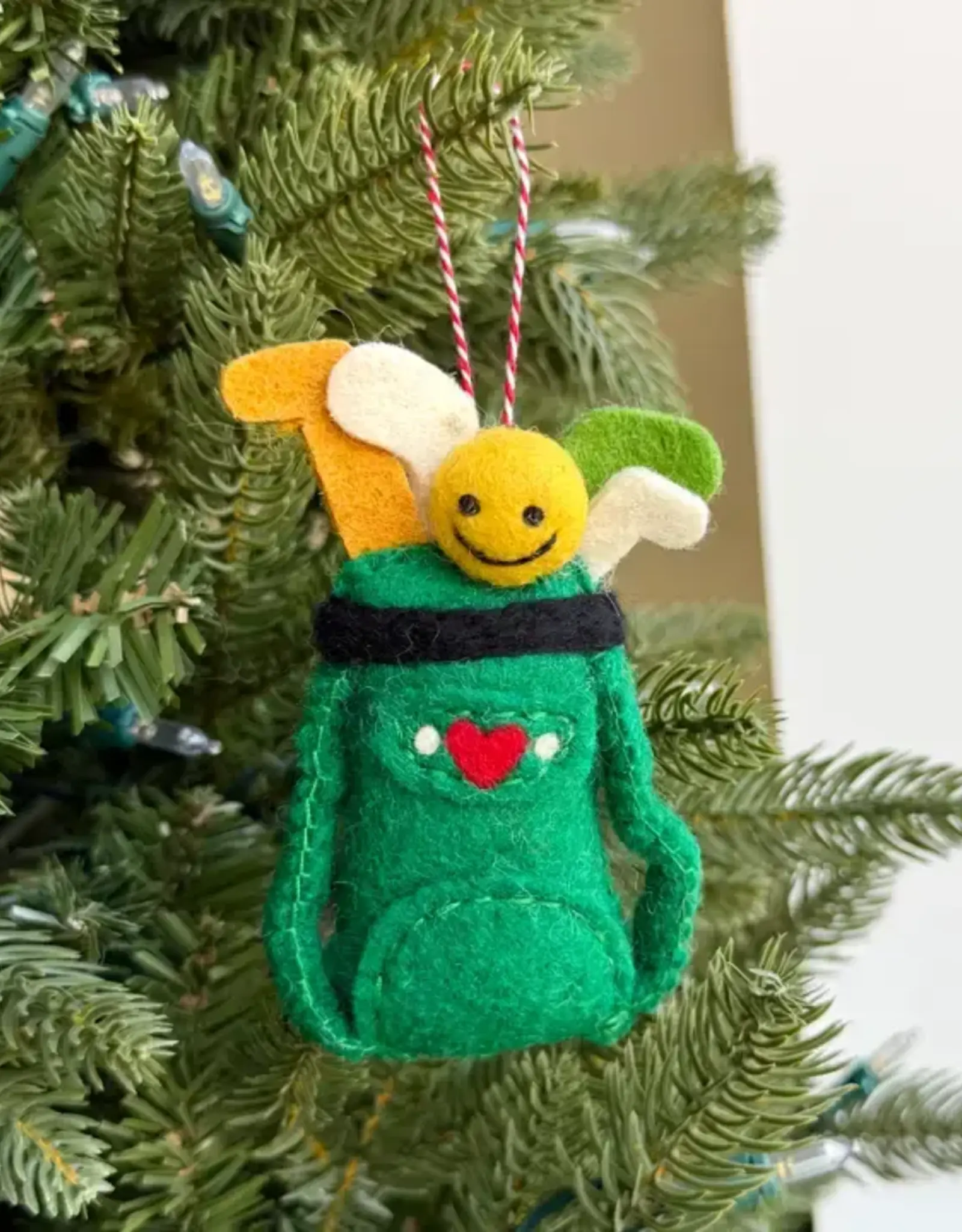 Ornaments 4 Orphans Green Golf Bag Ornament