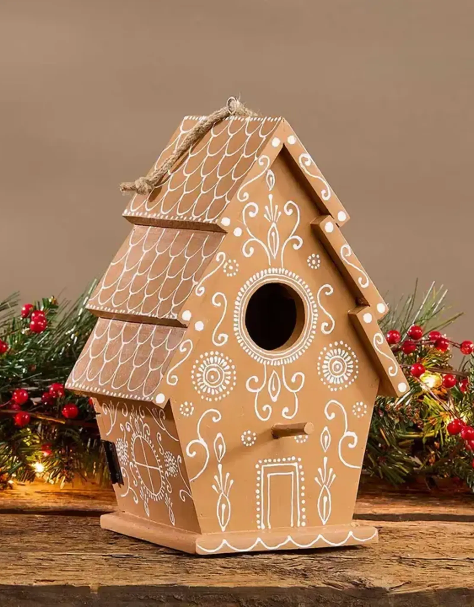 Serrv Gingerbread Birdhouse