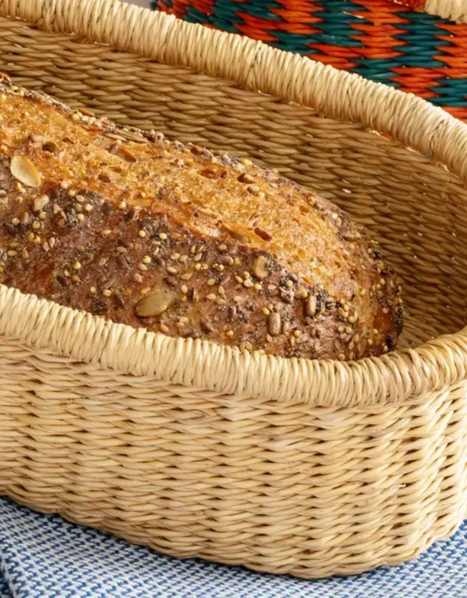 Ten Thousand Villages Ghana Breaking Bread Basket (Neutral)