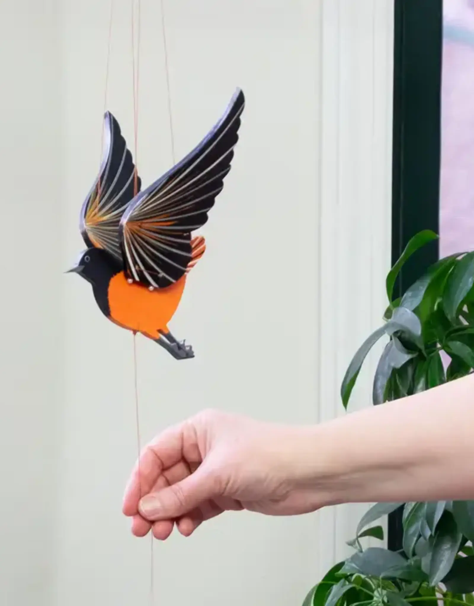 Tulia Artisans Oriole Bird Flying Mobile