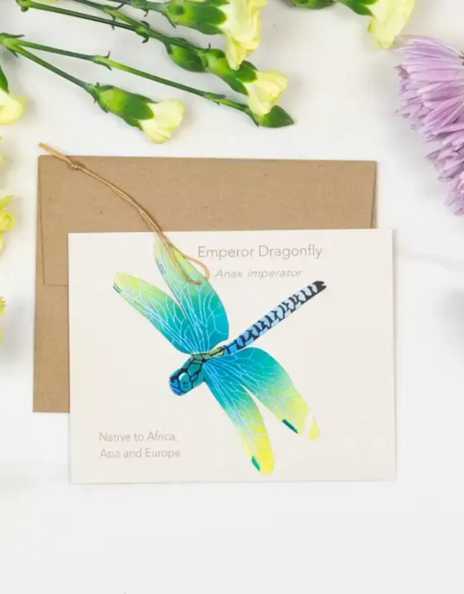 Tulia Artisans Dragonfly Ornament and Notecard