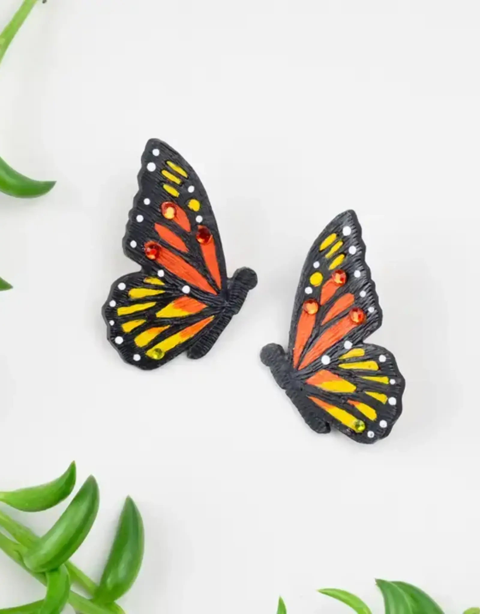 Tulia Artisans Monarch Butterfly Earrings (Large)