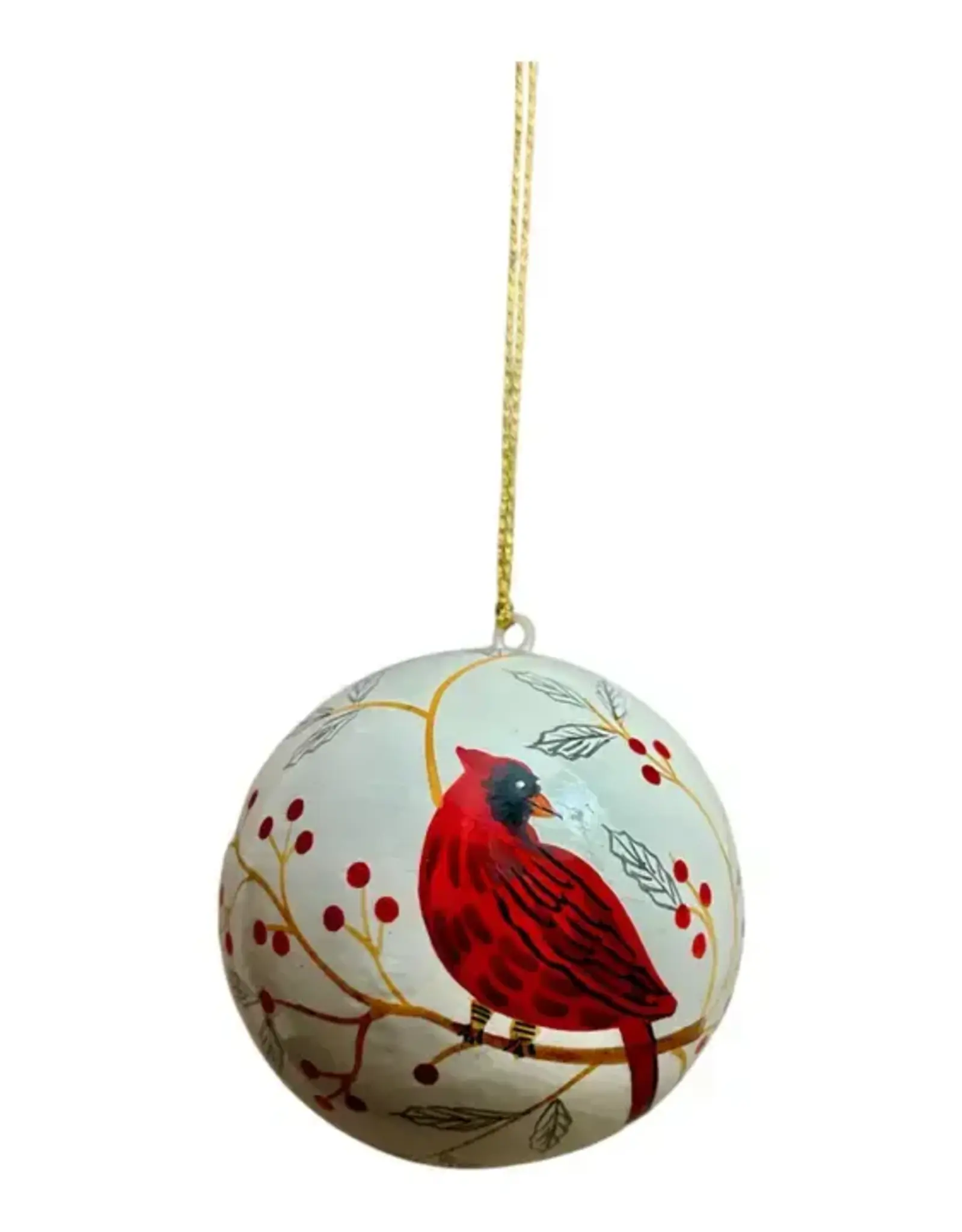 Hopes Unlimited Cardinal Bird Ball Ornament