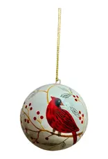 Hopes Unlimited Cardinal Bird Ball Ornament
