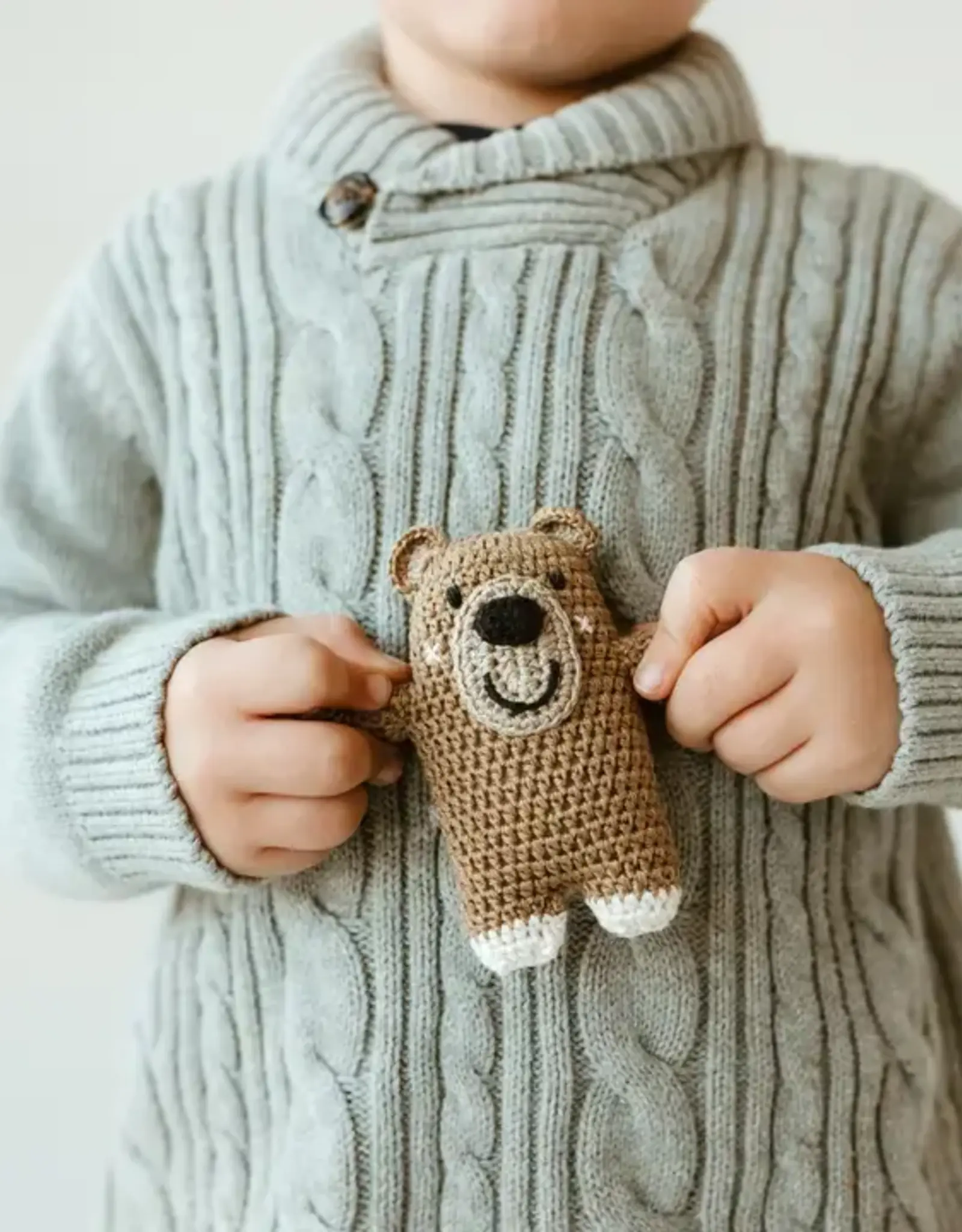 Melange Collection Crochet Teddy Bear Toy ornament