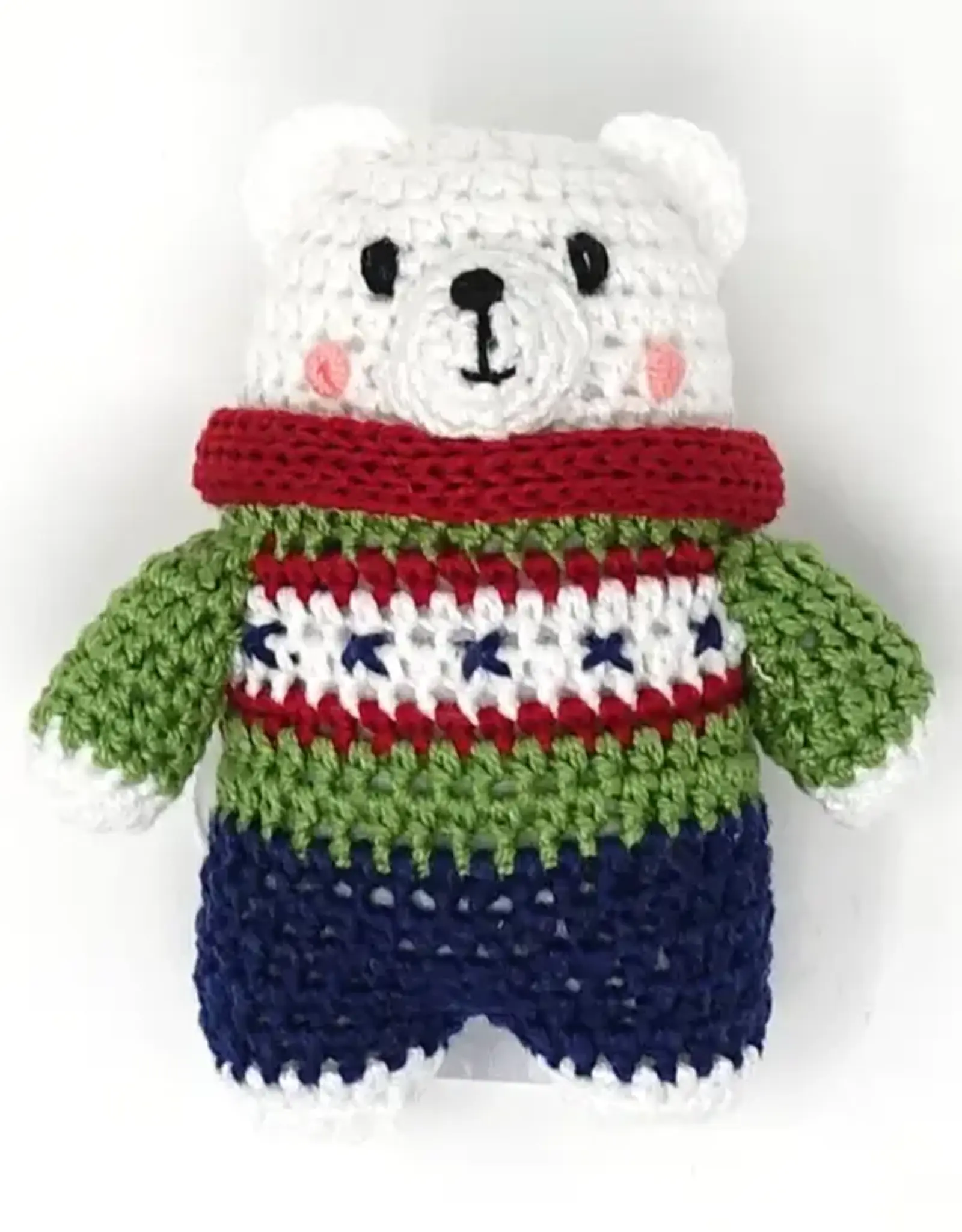 Melange Collection Crochet Polar Bear Ornament