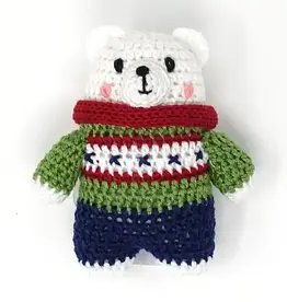 Melange Collection Crochet Polar Bear Ornament