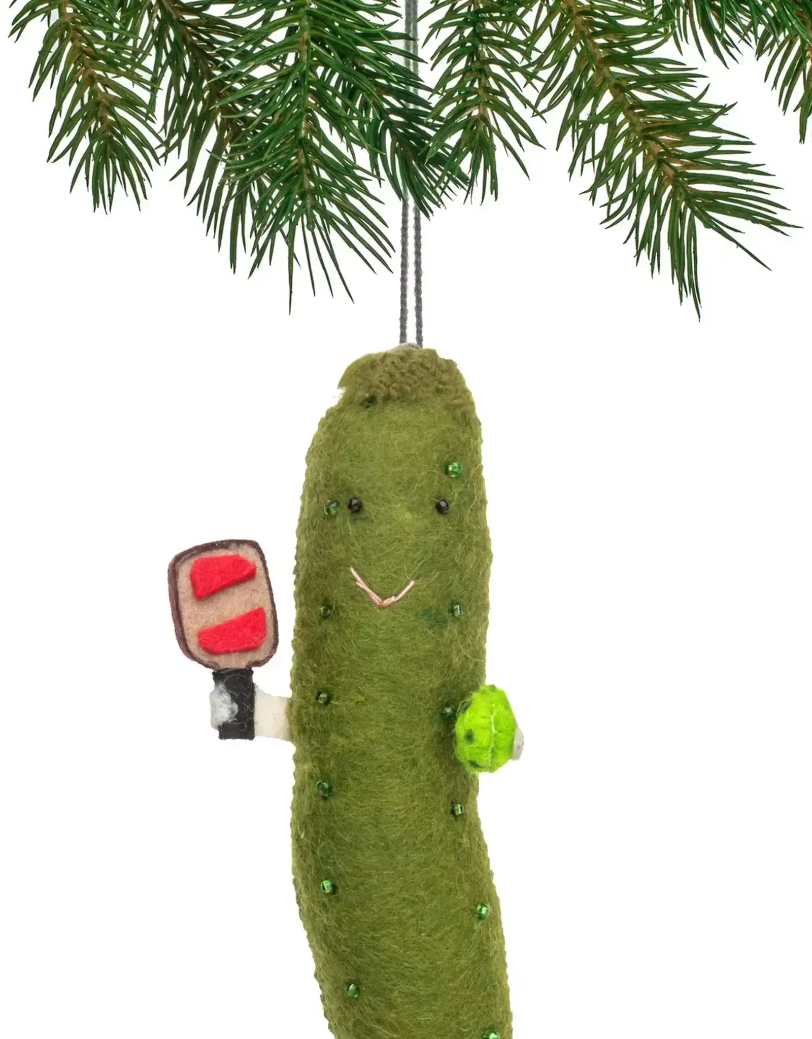 Silk Road Bazaar Pickleball Pickle Ornament