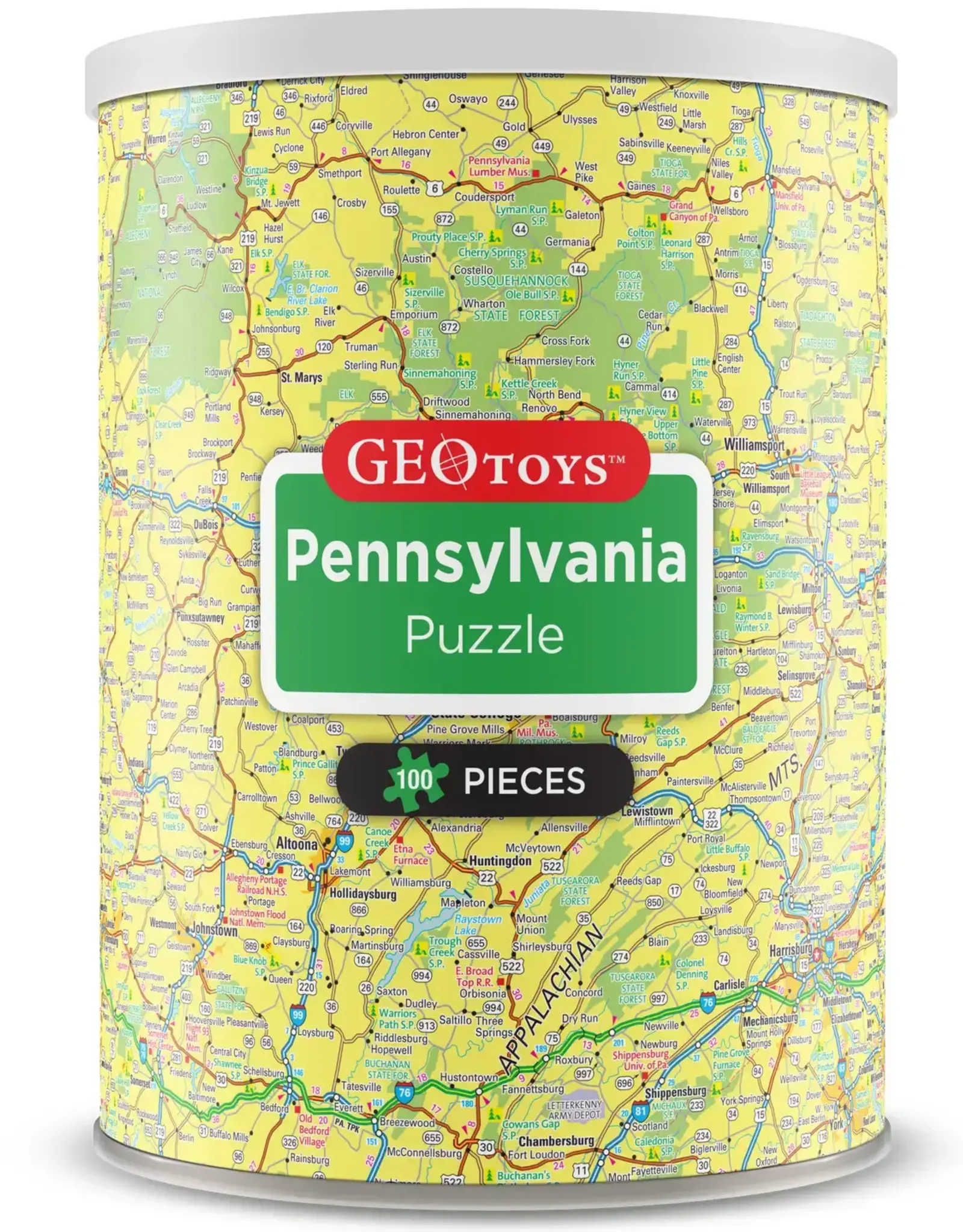 Geotoys Mini Puzzle Pennsylvania