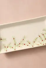 Ten Thousand Villages Sardee Holly Ceramic Serving Dish