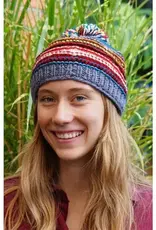 Ganesh Himal Wool Knit Striped Hat