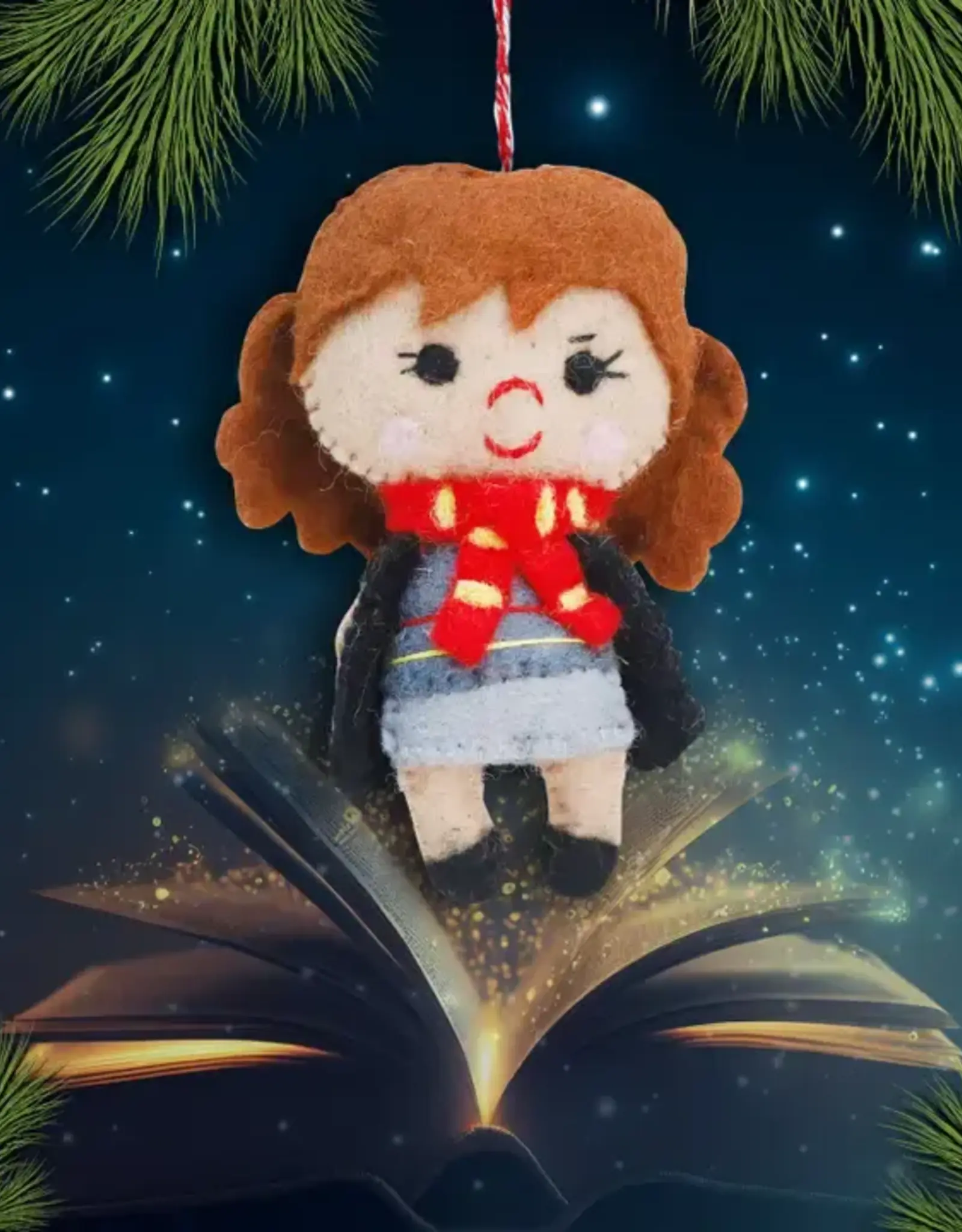 Mr. Ellie Pooh Felt Ornament Clever Witch