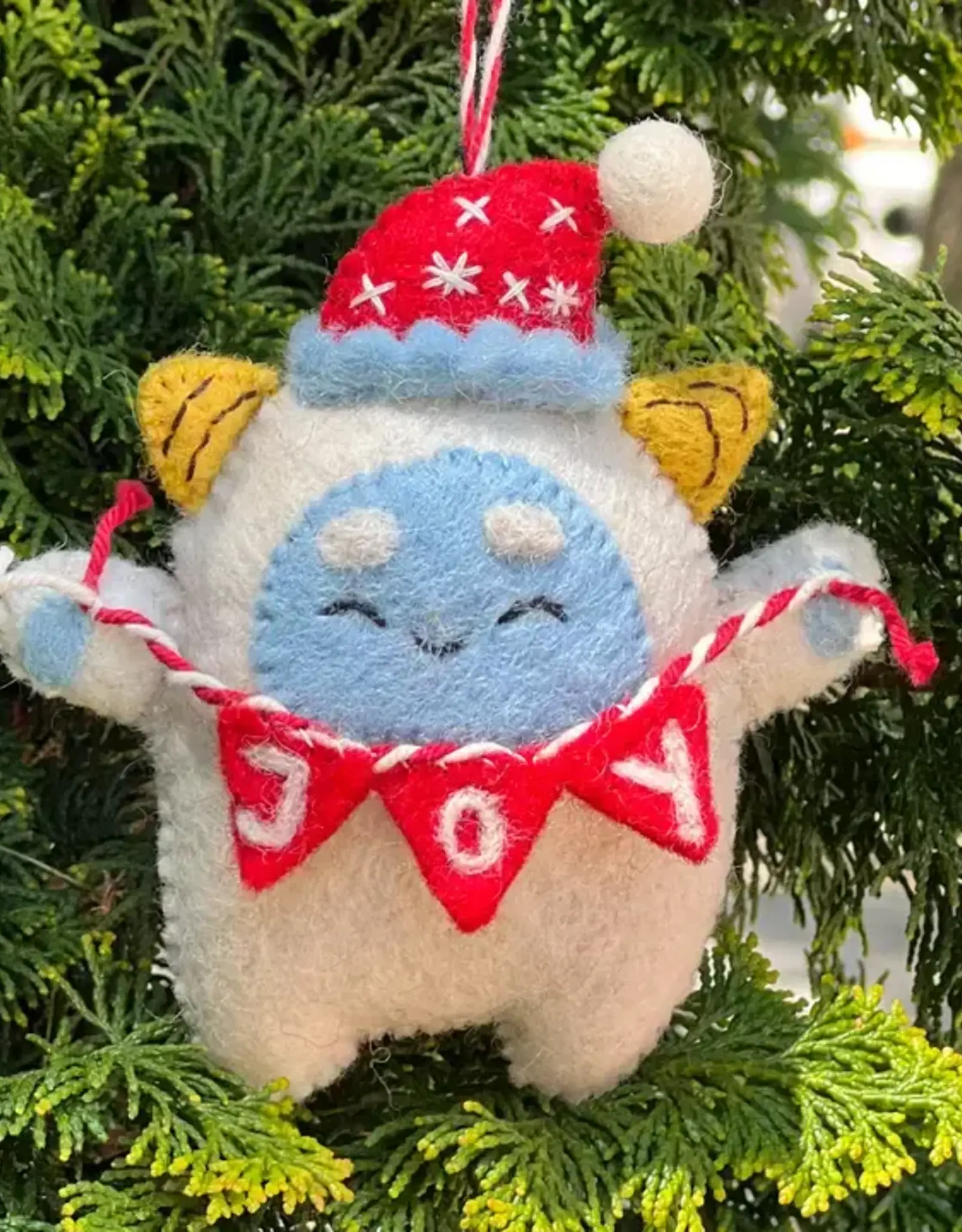 Mr. Ellie Pooh Felt Ornament Yetti