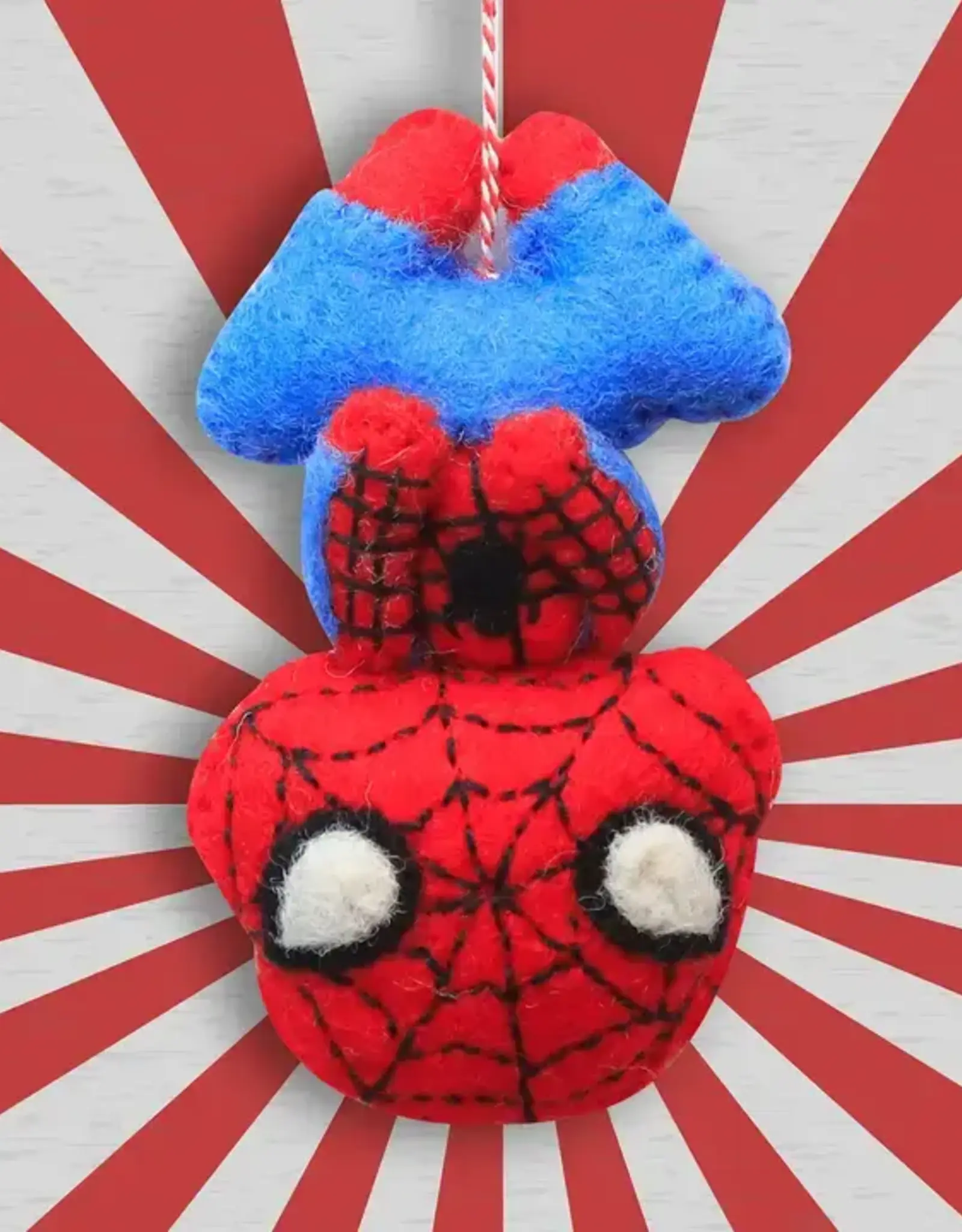 Mr. Ellie Pooh Felt Ornament Wall-Crawler UpsideDown