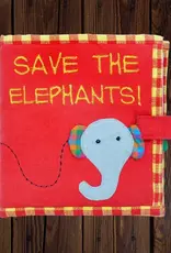 Mr. Ellie Pooh Fabric Save the Elephants Book