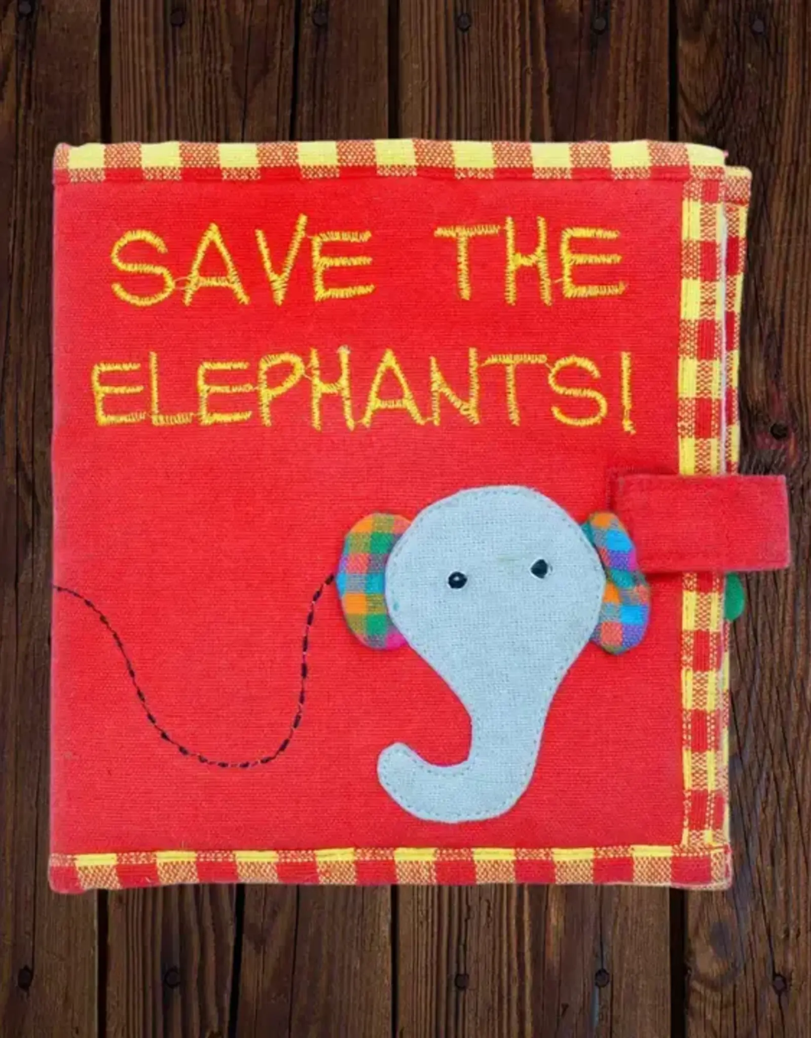 Mr. Ellie Pooh Fabric Save the Elephants Book