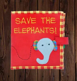 Mr. Ellie Pooh Fabric Save the Elephants Book