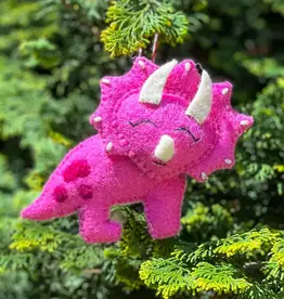 Mr. Ellie Pooh Felt Ornament Triceratops