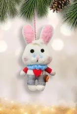Mr. Ellie Pooh Felt Ornament White Rabbit