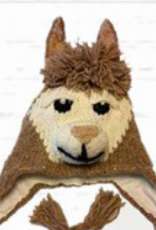 Arts of Ecuador Tan Llama Hat - Youth Size