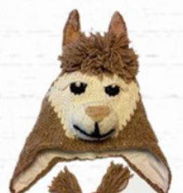 Arts of Ecuador Tan Llama Hat - Youth Size