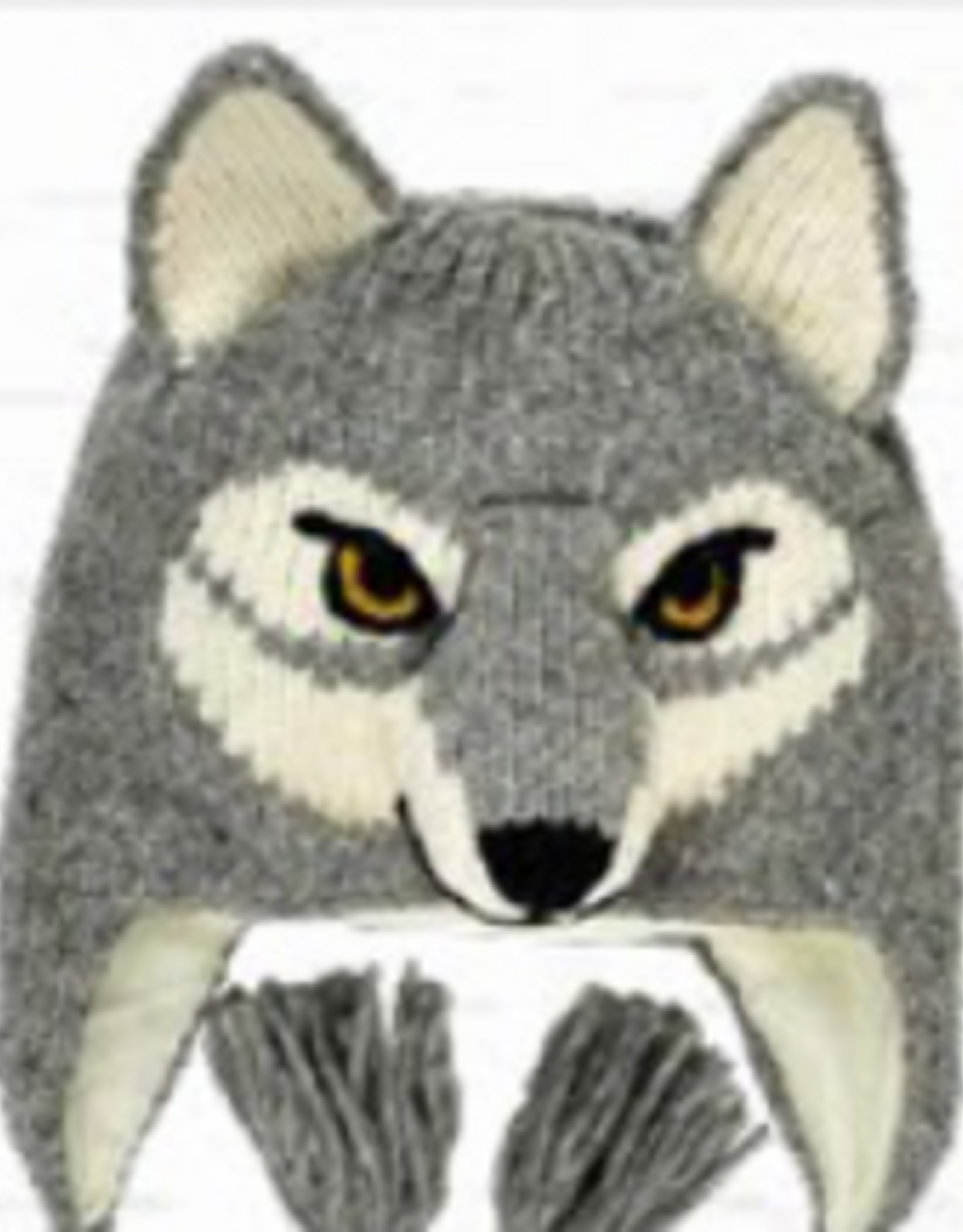 Arts of Ecuador Gray Wolf Hat - Youth Size