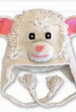 Arts of Ecuador White Sheep Hat - Youth Size