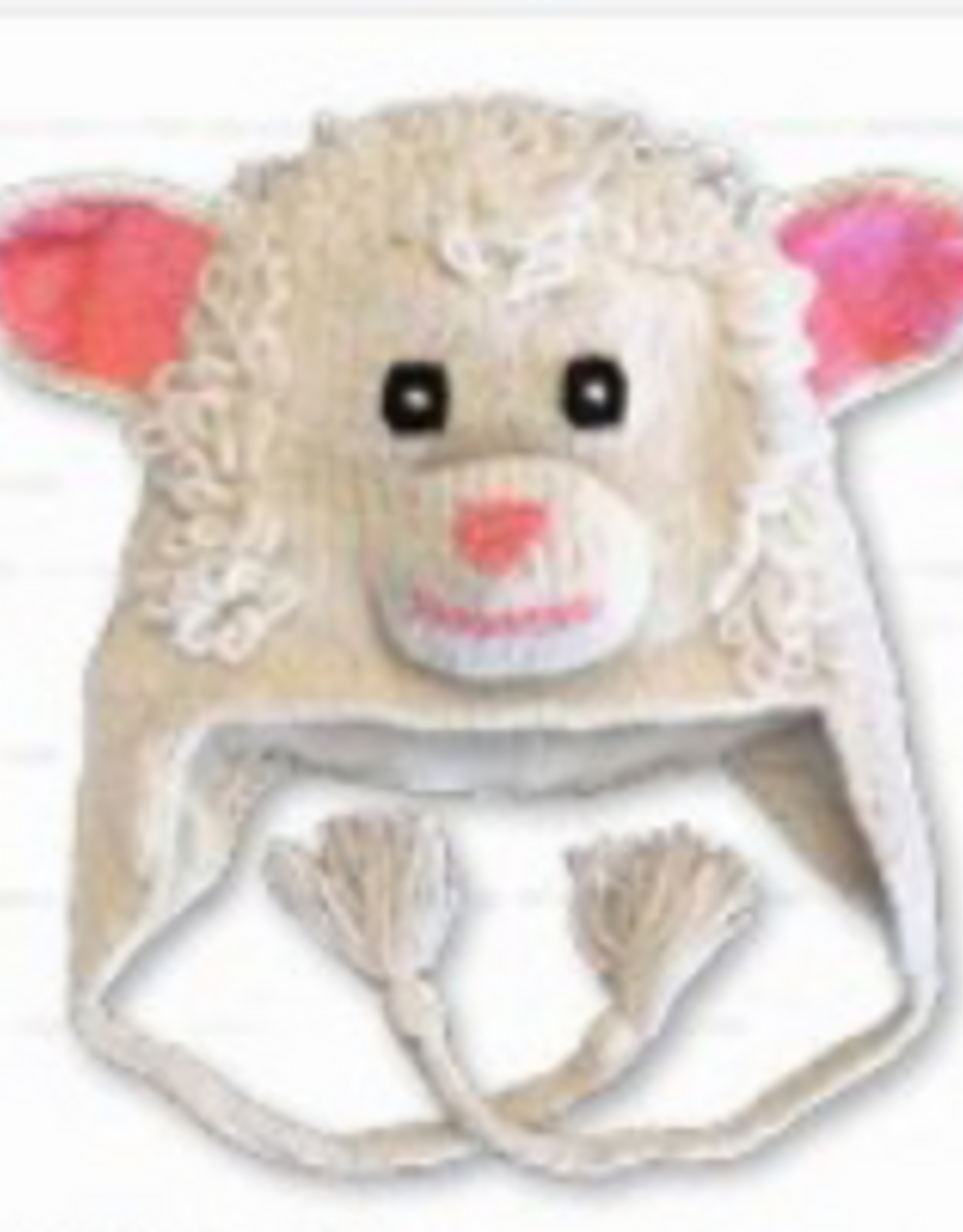 Arts of Ecuador White Sheep Hat - Youth Size