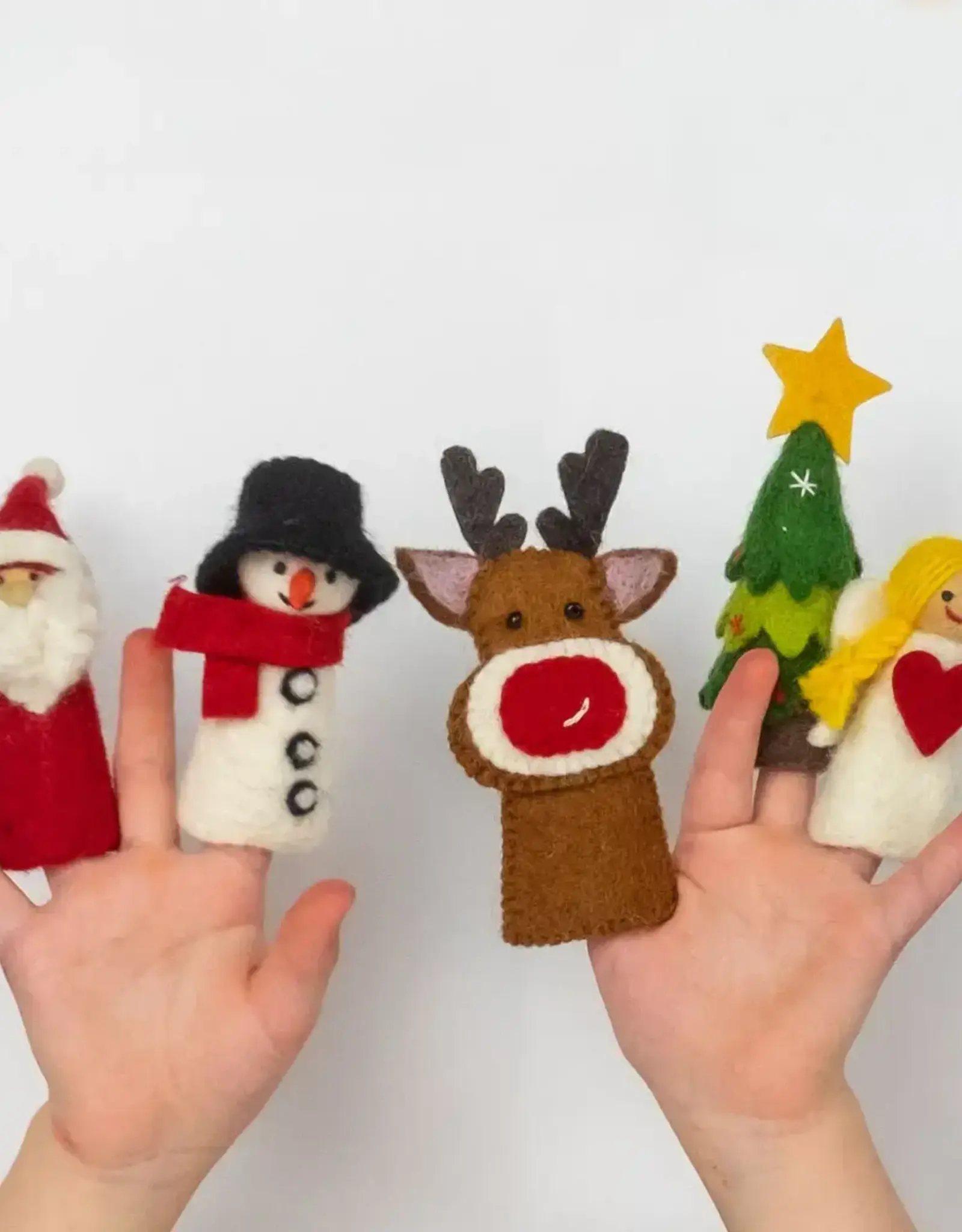 The Winding Road Felt Christmas Finger Puppets (Assorted)