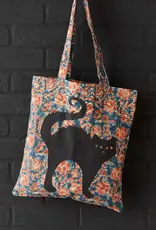 Serrv Black Cat Kalamkari Tote