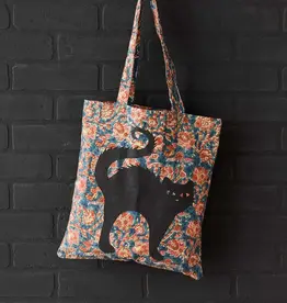 Serrv Black Cat Kalamkari Tote