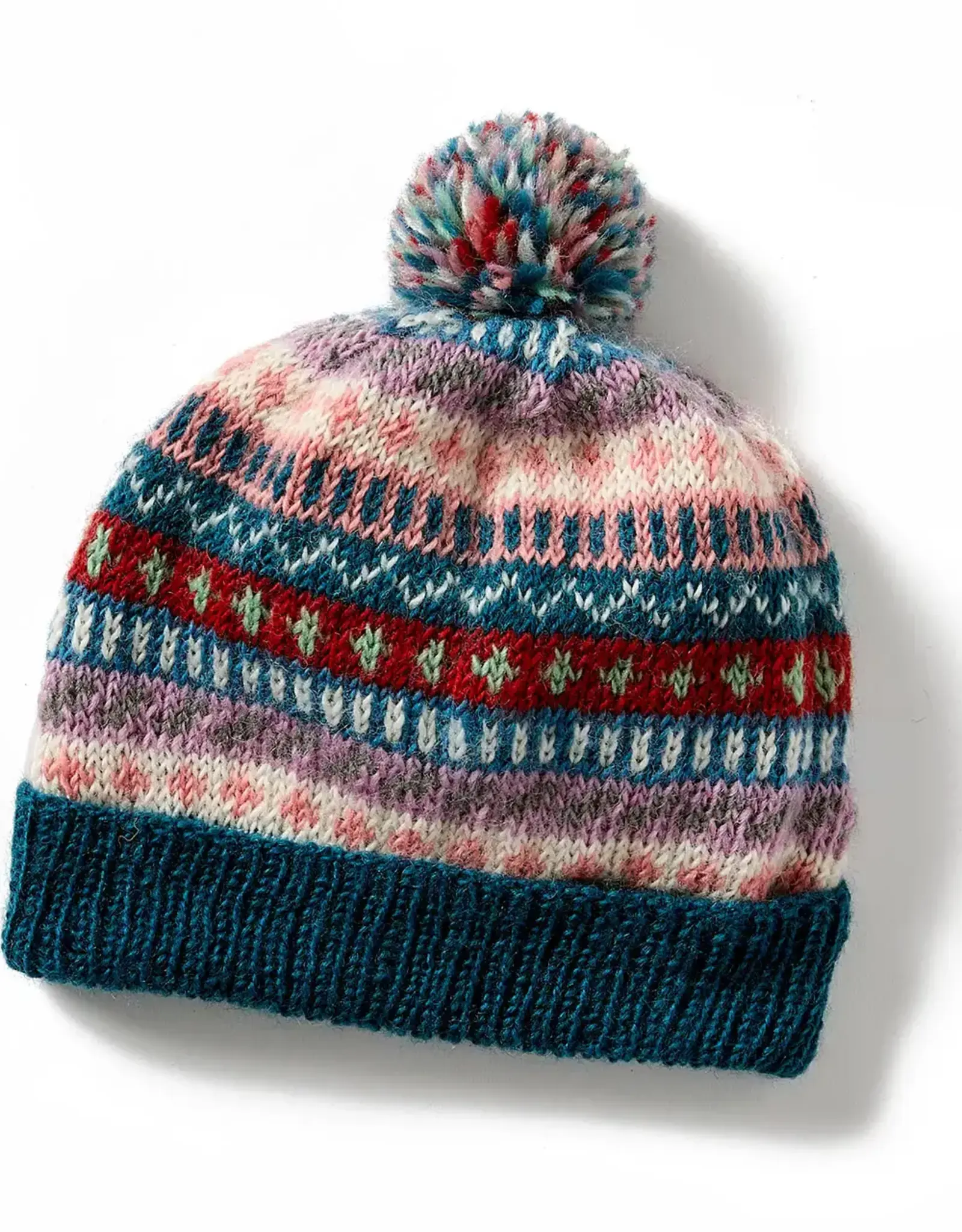 Serrv Folklore Knit Winter Pom Hat