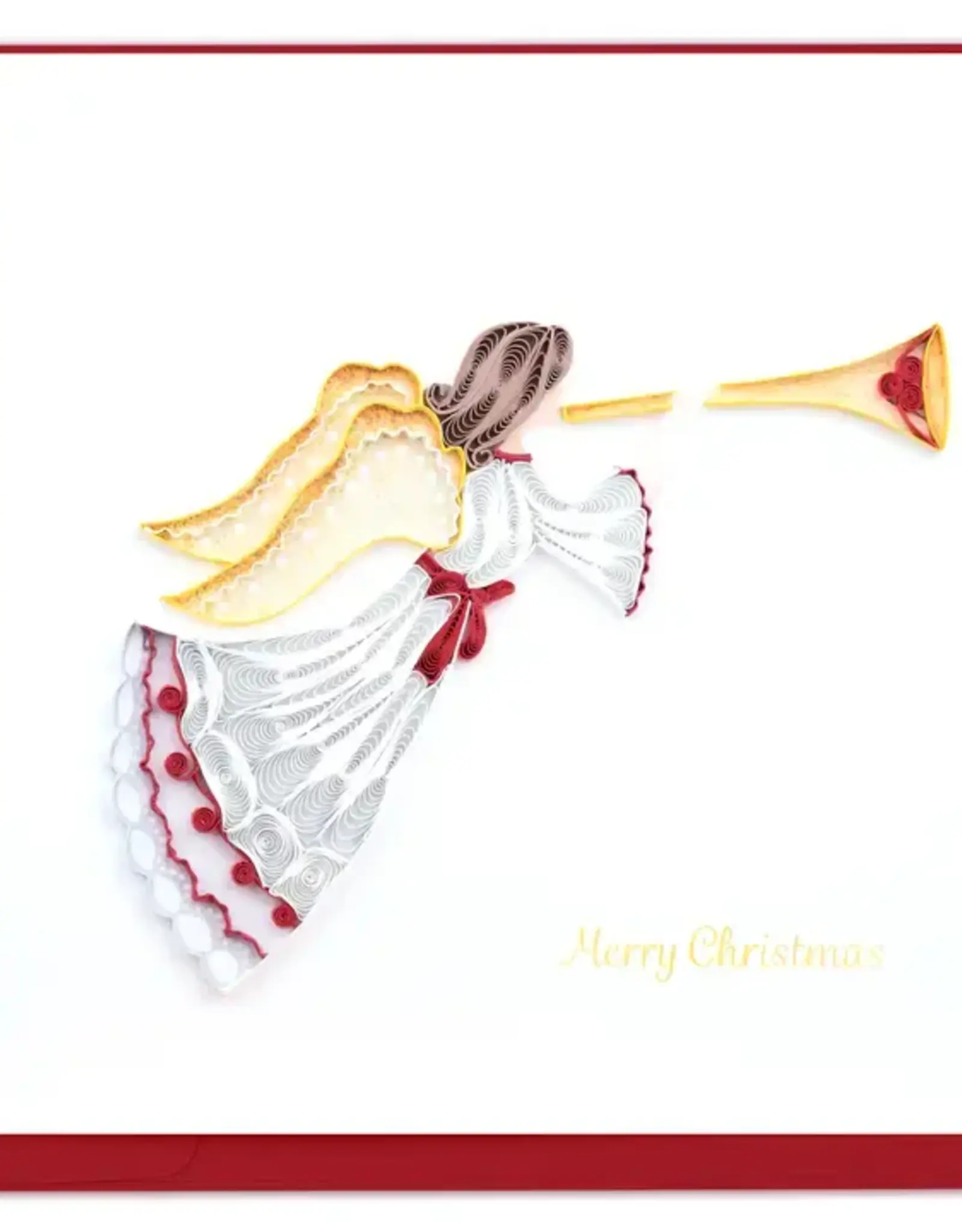 Quilling Card Quilled Christmas Angel Card