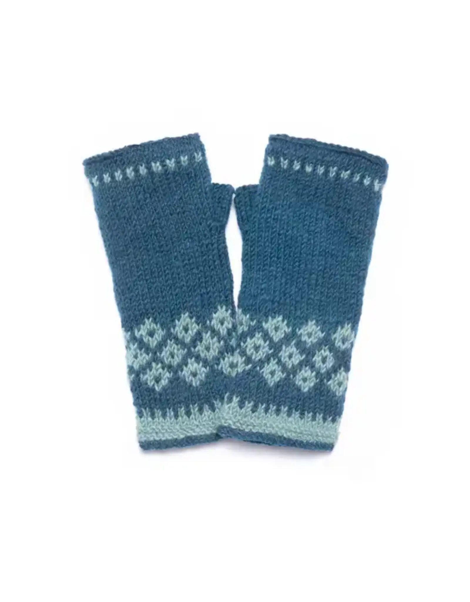 Feelgoodz Vail Wool Knit Half Mittens - Placid