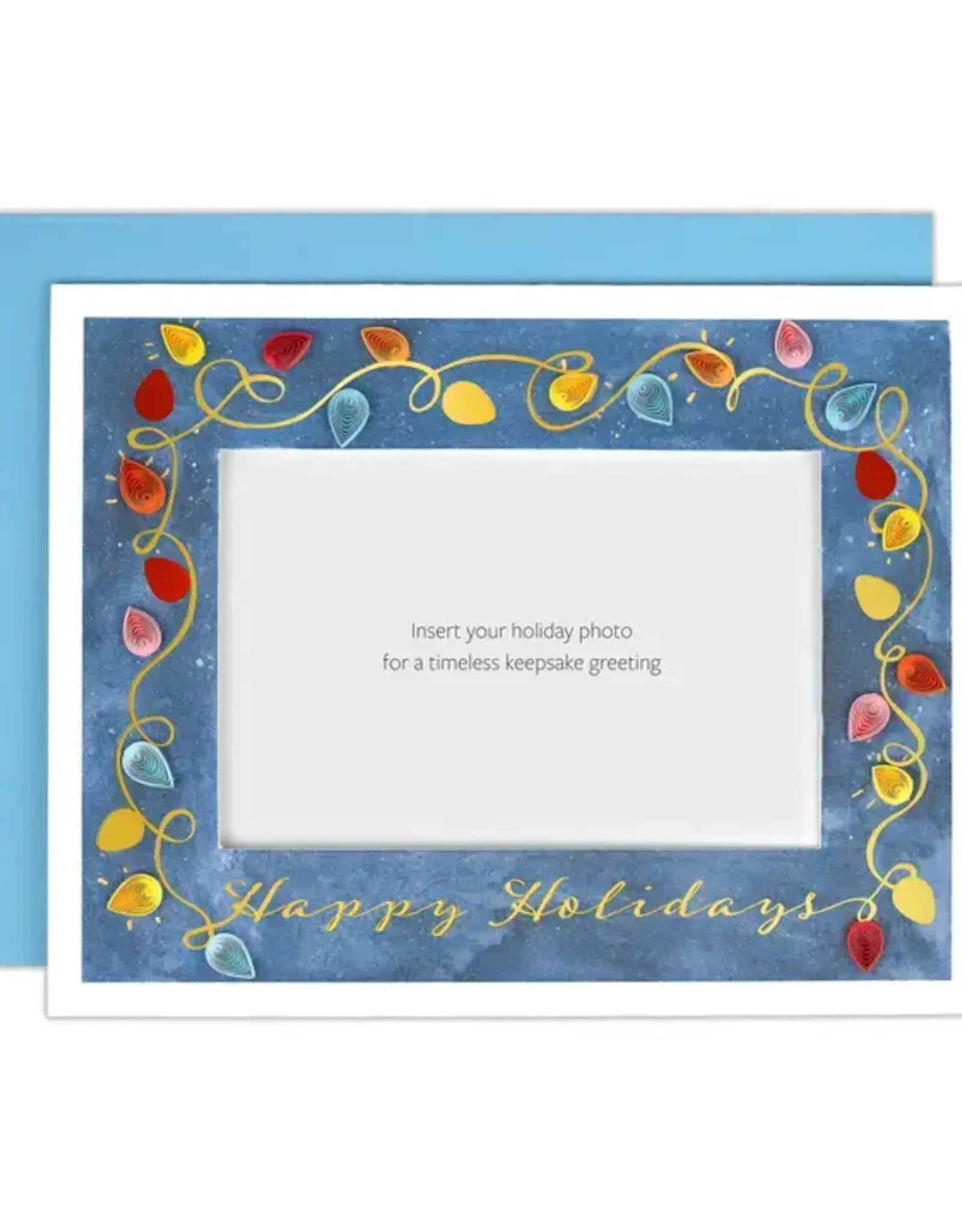 Quilling Card Holiday Photo Card