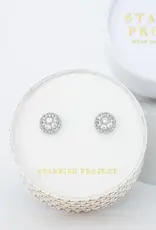 Starfish Project Lustre Bloom Studs (Platinum)