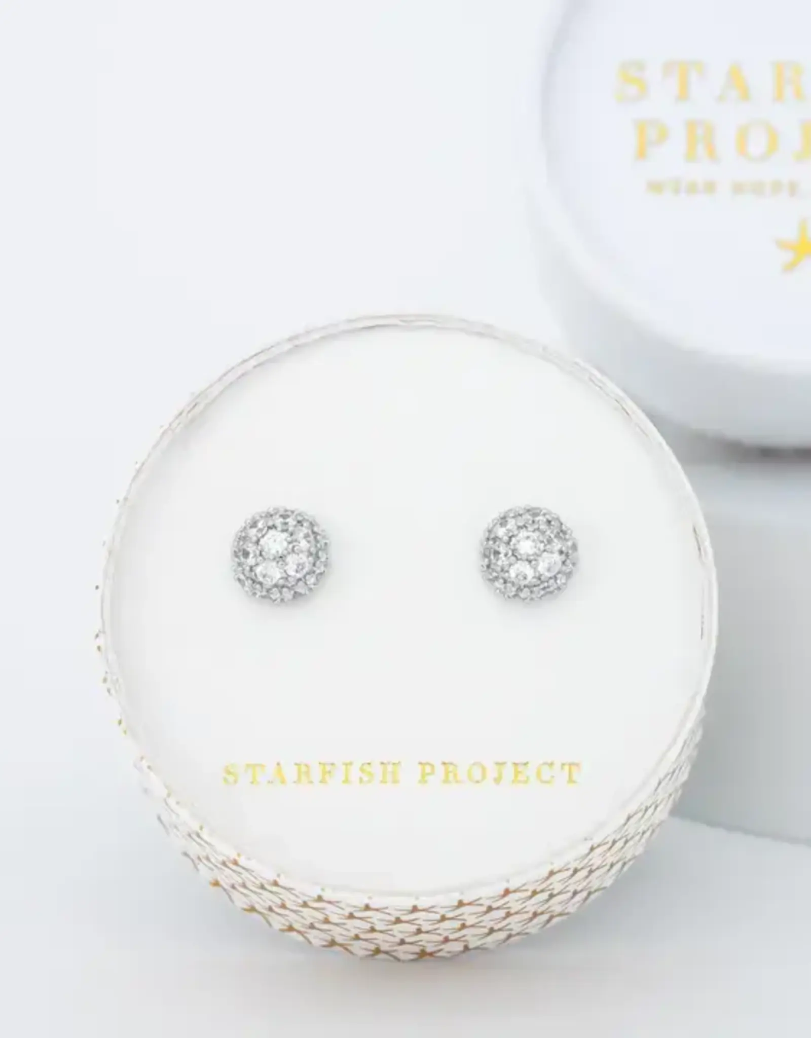 Starfish Project Lustre Bloom Studs (Platinum)