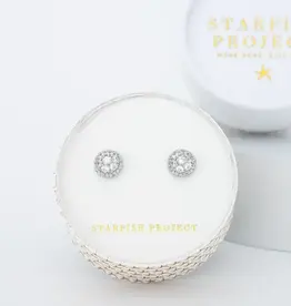 Starfish Project Lustre Bloom Studs (Platinum)
