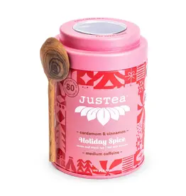 Justea Holiday Spice Tin & Spoon