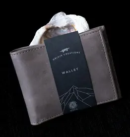 Twin Engine Mocha Leather Bi-Fold Wallet