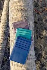 Twin Engine Leaf Green Zippered Card Wallet