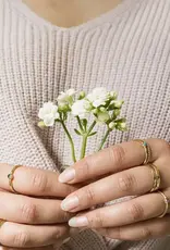 Matr Boomie Dhera Assorted Textured Band Stacking Rings (Assorted)