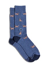 Conscious Step Socks that Save Dogs (Blue Golden Retrievers)